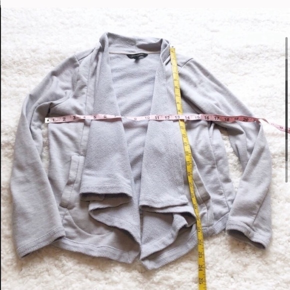 Banana Republic gray open front sweatshirt cardigan s… - Picture 5 of 10